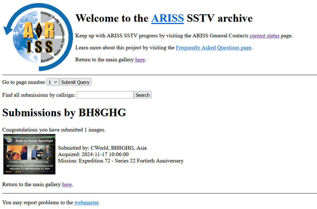 ARISS SSTV