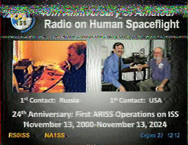 ISS Activity SSTV Image